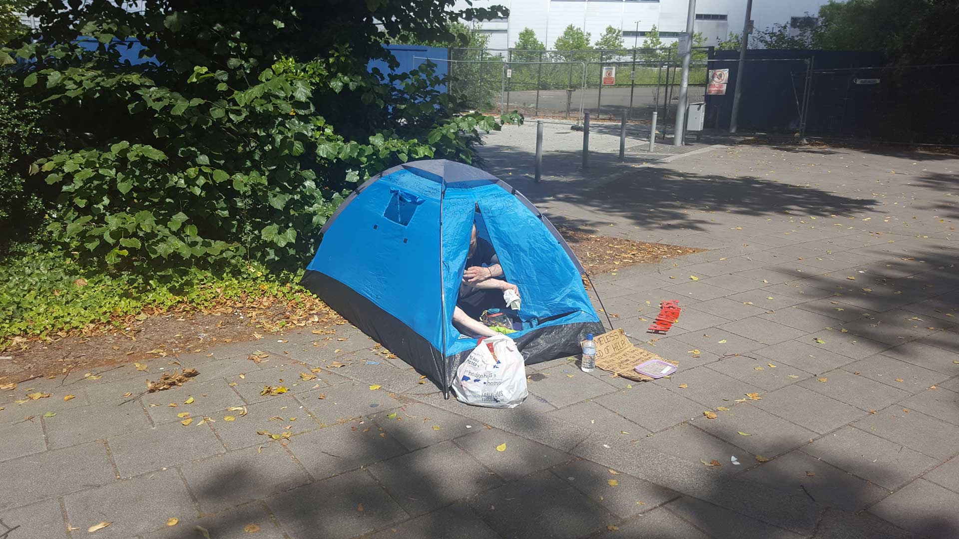 Trevor In His Tent