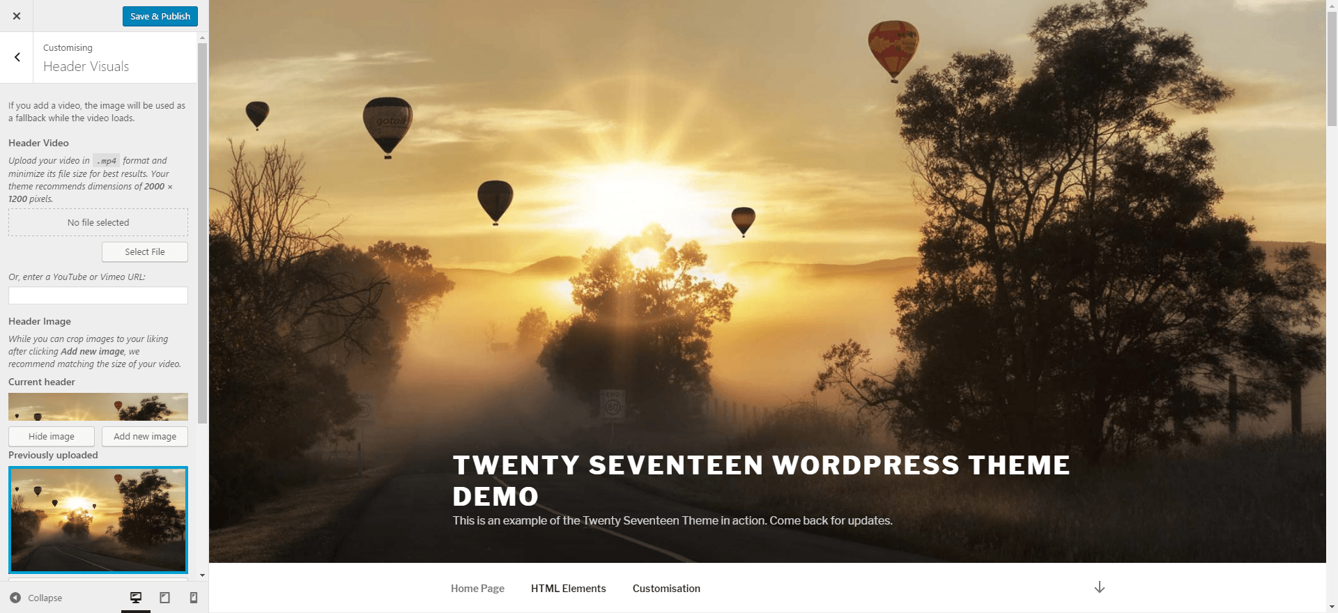 Twenty Seventeen Custom Header Image